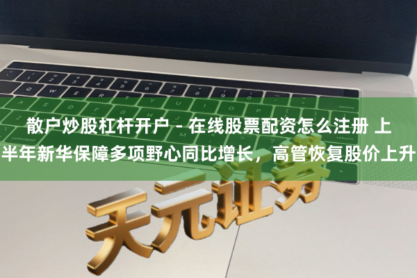 散户炒股杠杆开户 - 在线股票配资怎么注册 上半年新华保障多项野心同比增长，高管恢复股价上升
